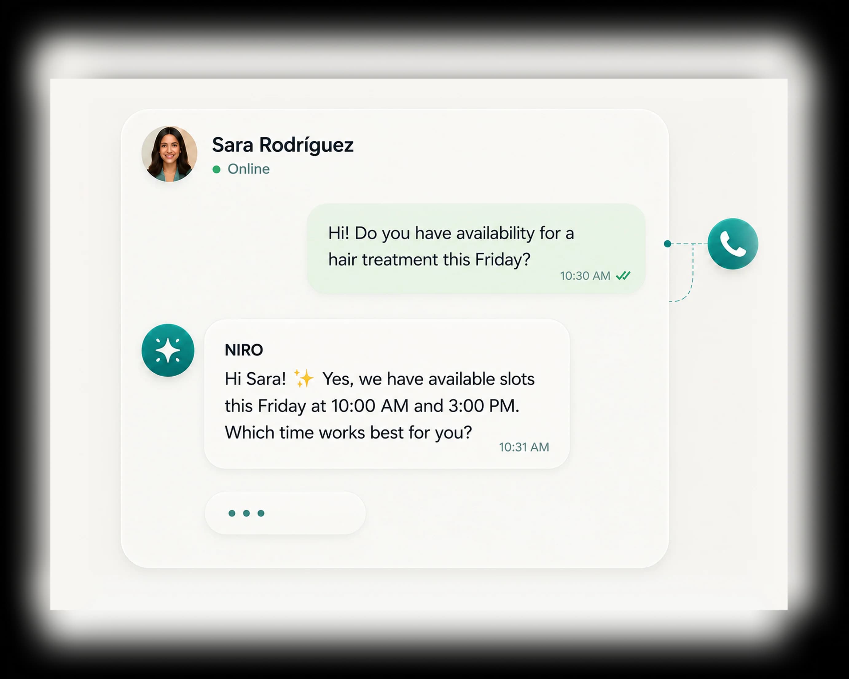 Your customer gets the perfect answer.