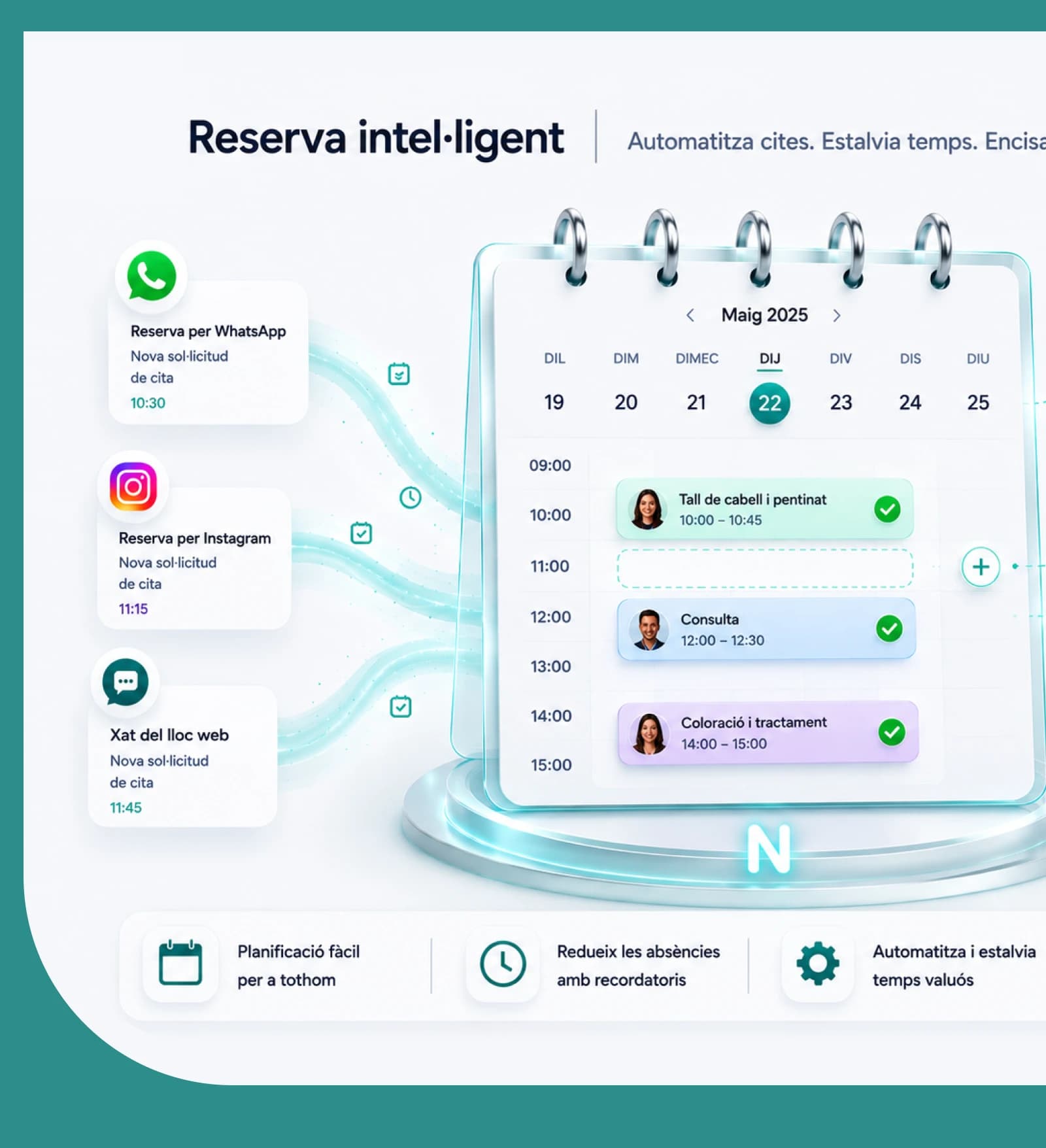 Reserves intel·ligents: automatitza les cites i redueix les absències
