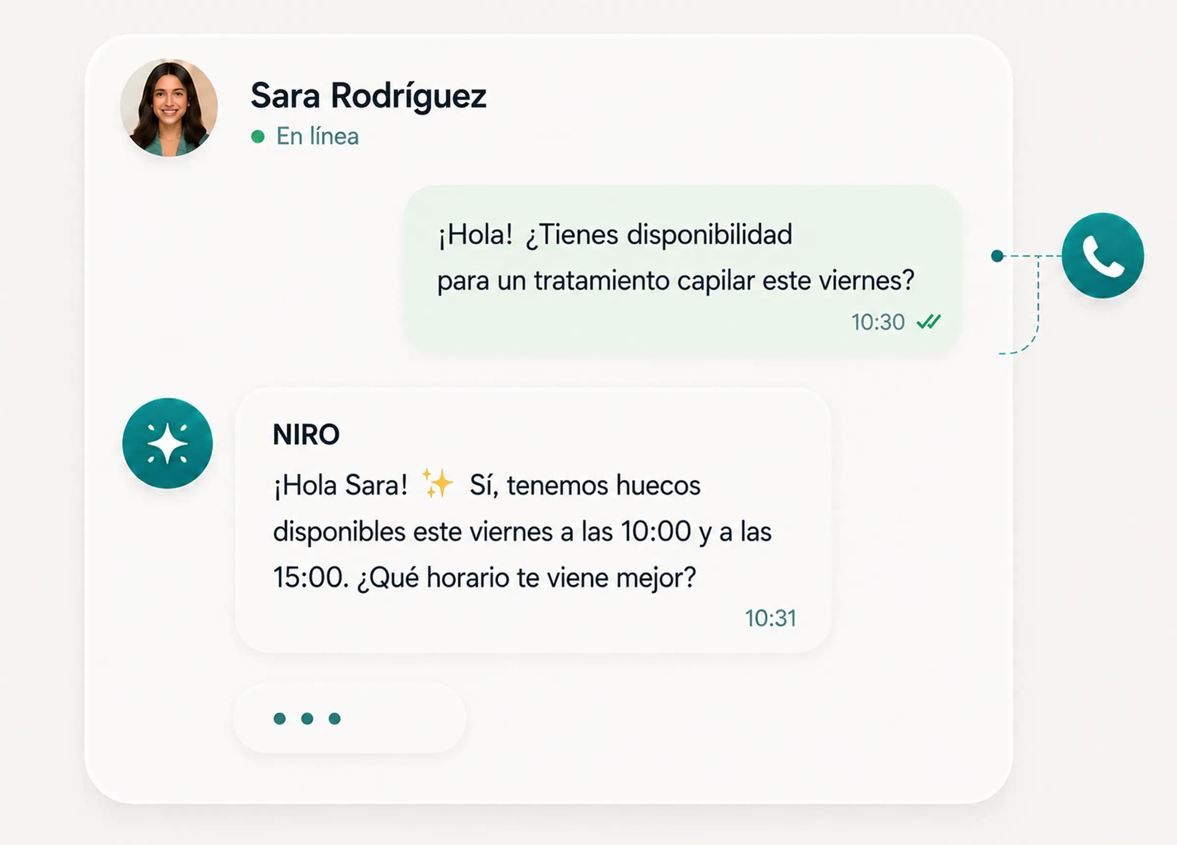 Tu cliente recibe la respuesta perfecta.