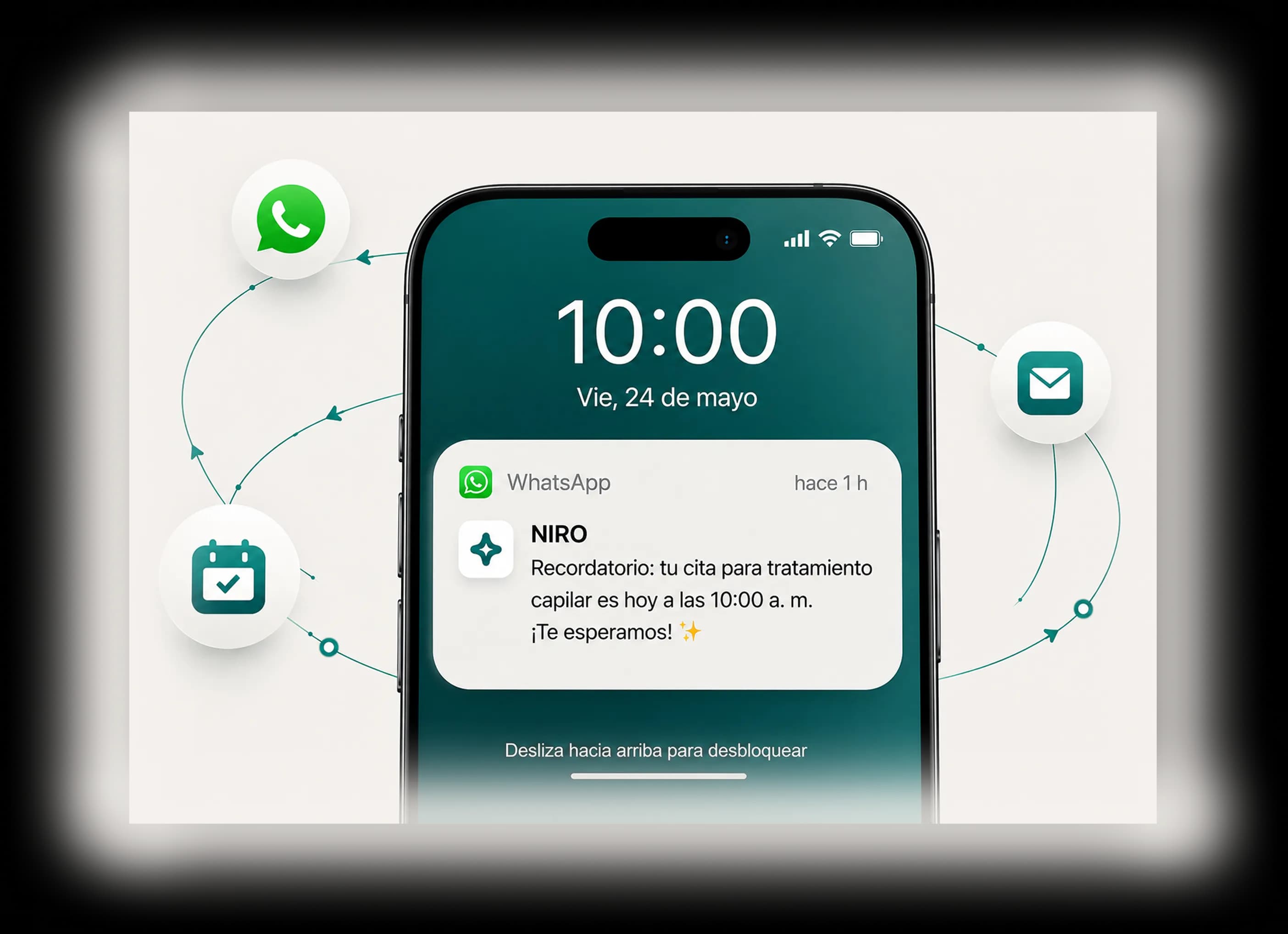 NIRO envoie rappels, relances et promotions.