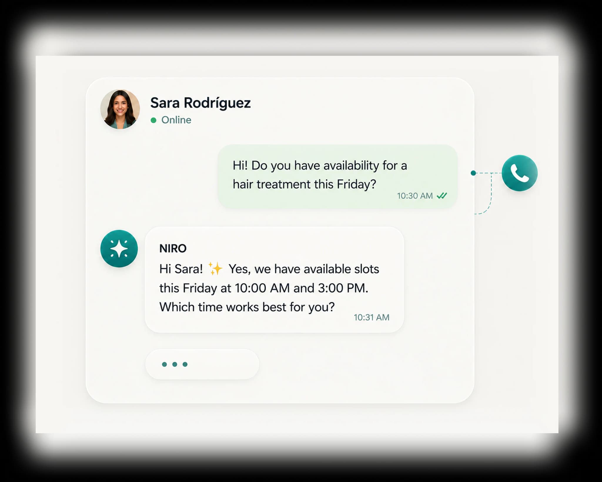 Your customer gets the perfect answer.